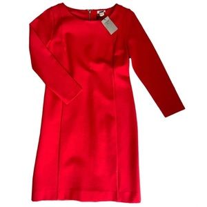 🎉J crew deep orange sheath/body con dress XS petite **Host Pick!!**